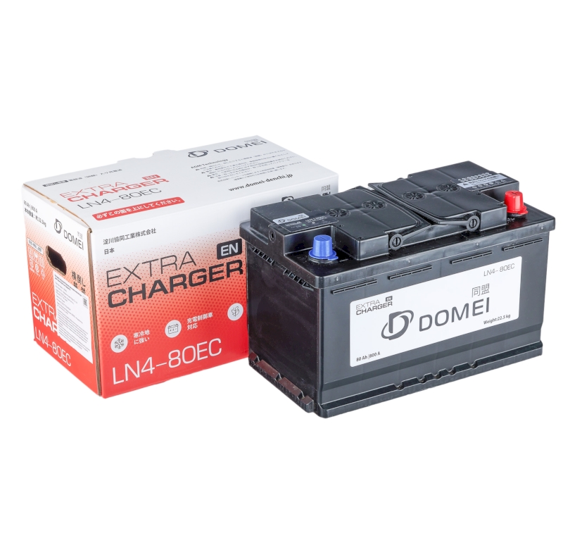Аккумулятор DOMEI Extra CHARGER EN LN4 — 80EC, 80Ah, 800A, 313x175x190, бортик арт. LN480EC